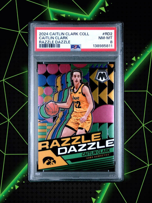 2024 Panini Caitlin Clark Collection Caitlin Clark #RD-2 - Razzle Dazzle - PSA 8