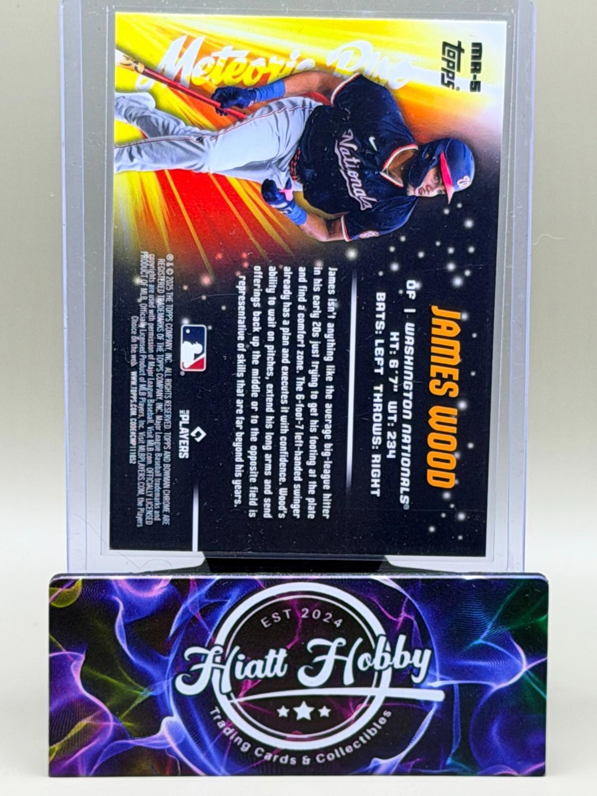 2025 Bowman Chrome - James Wood #MR-5 - Meteoric Rise - Mojo (RC)