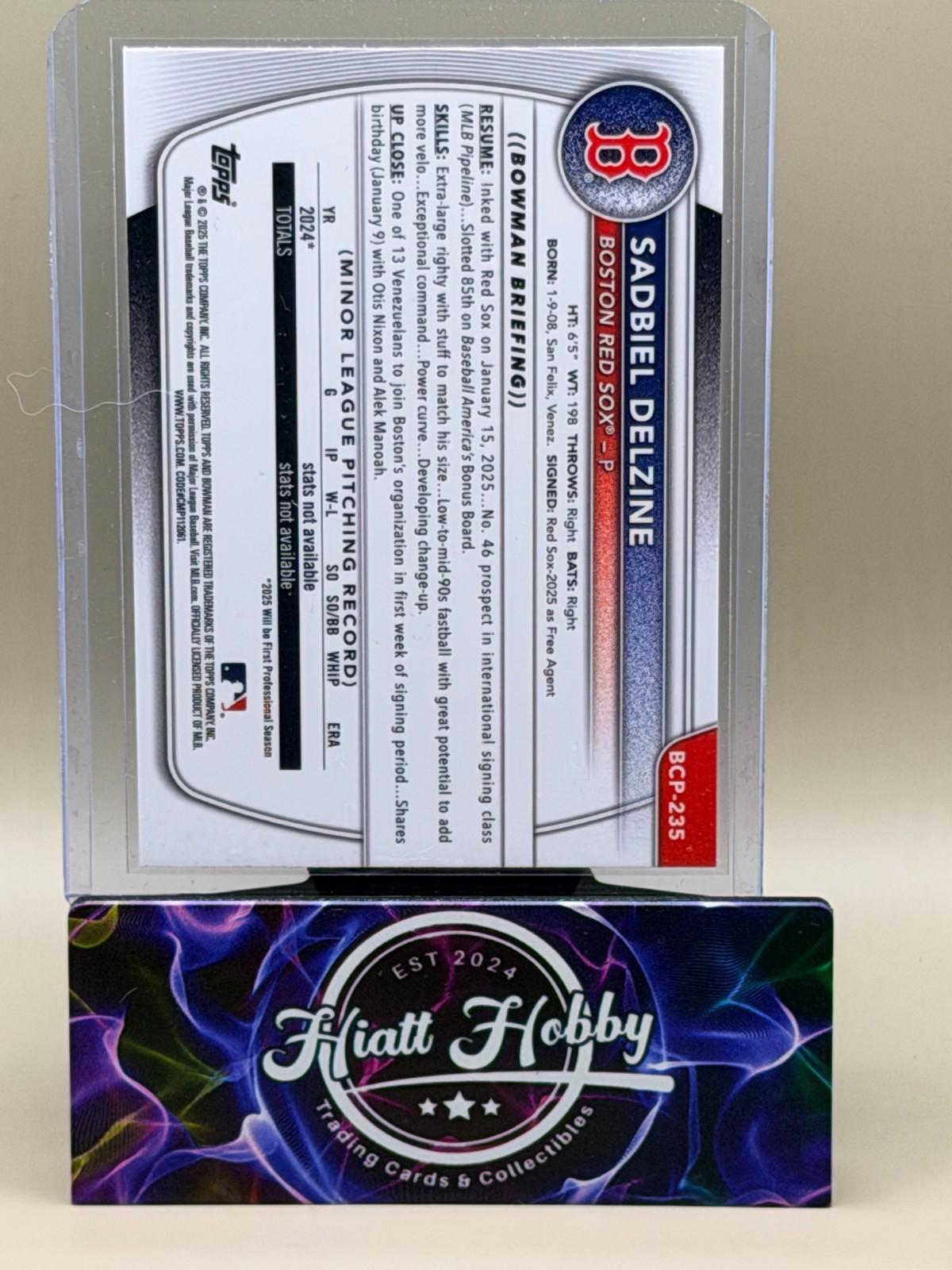 2025 Bowman Chrome - Sadbiel Delzine #BCP-235 - Laser Refractor (RC)