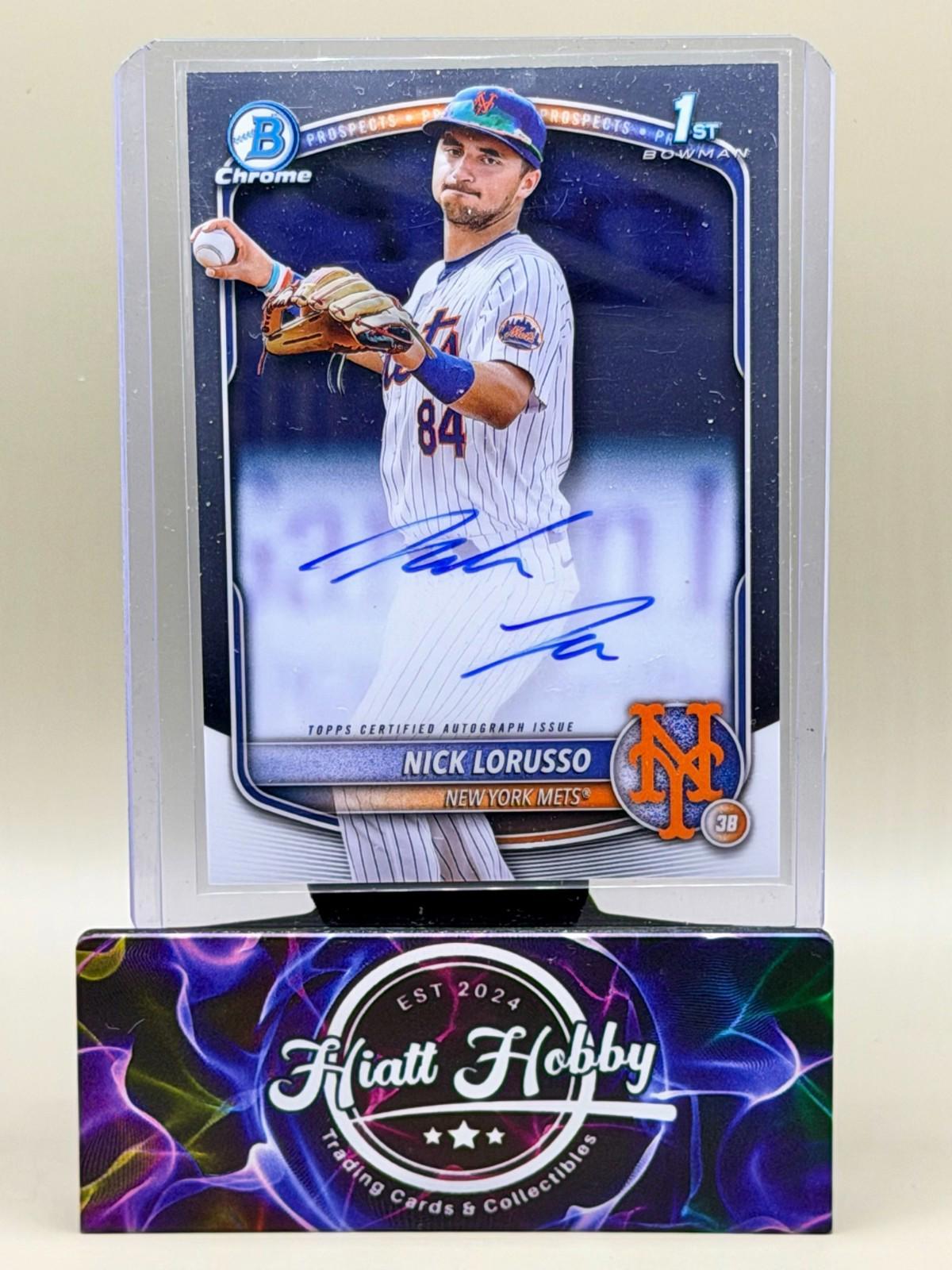 2025 Bowman Chrome - Nick Lorusso #CPA-NL - Chrome Auto (RC, AU)