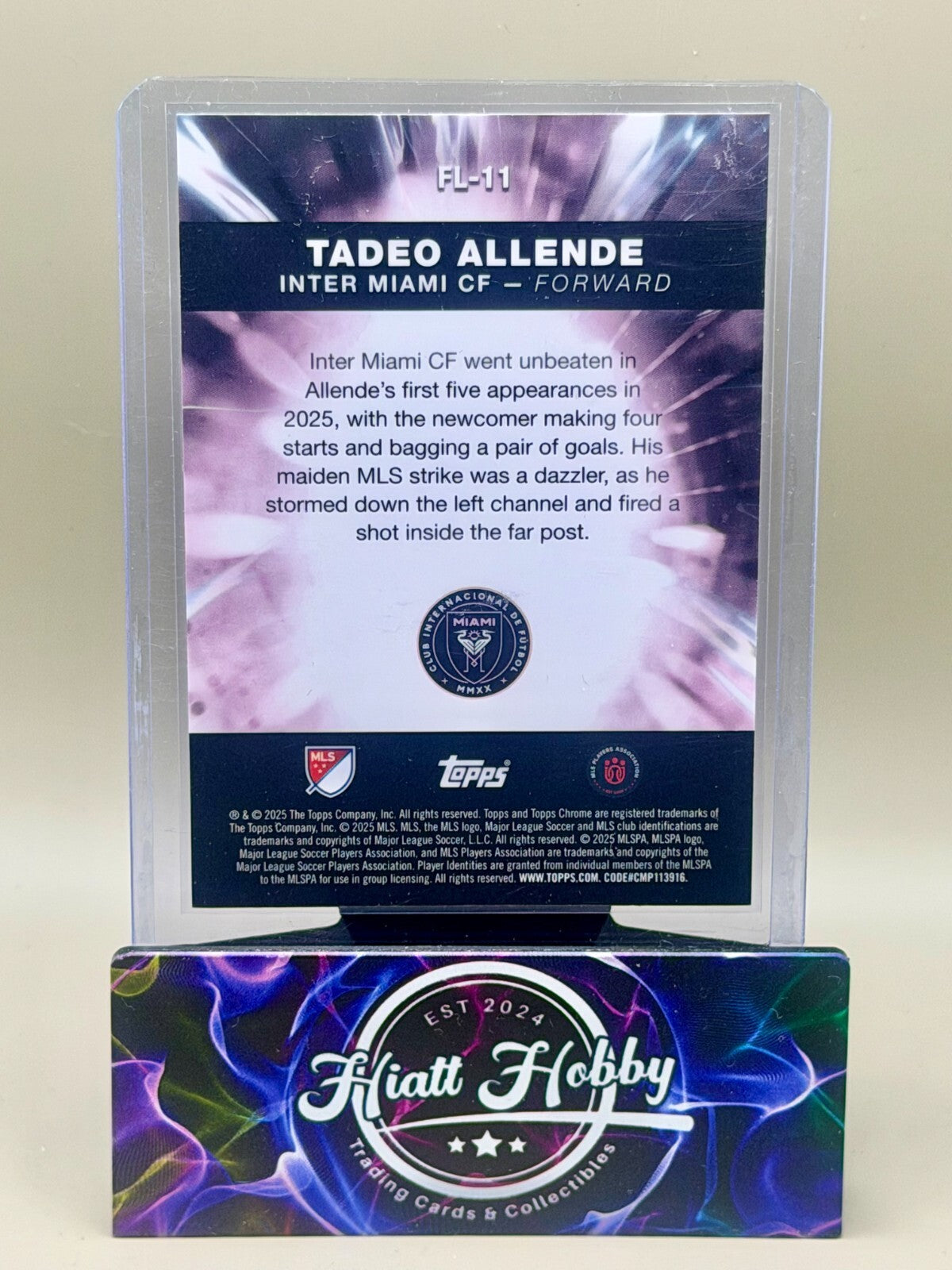 2025 Topps Chrome MLS Soccer - #FL-11 Tadeo Allende - Fast Lane (RC)