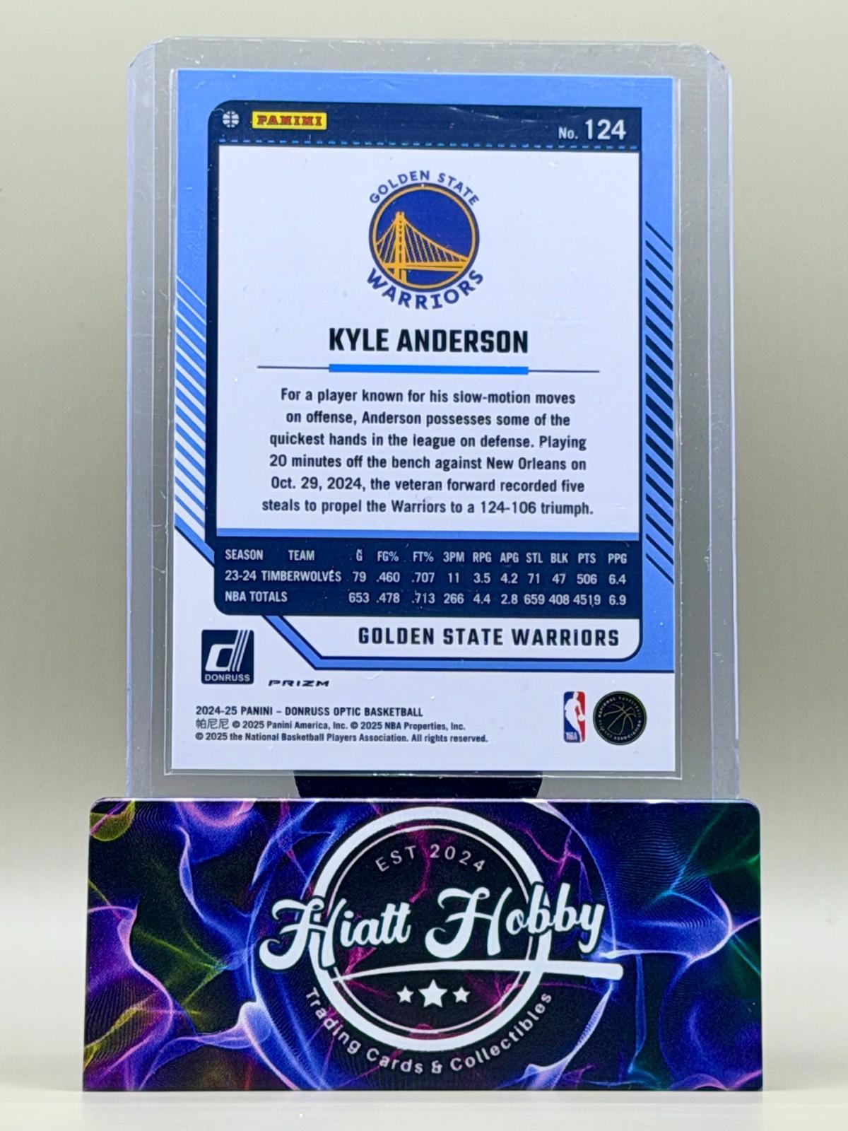 2024-25 Panini Donruss Optic - Kyle Anderson #124 - Silver Holo Prizm