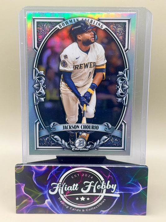 2026 Bowman Chrome Baseball - #BST-1 Jackson Chourio - Bowman Sterling Refractor