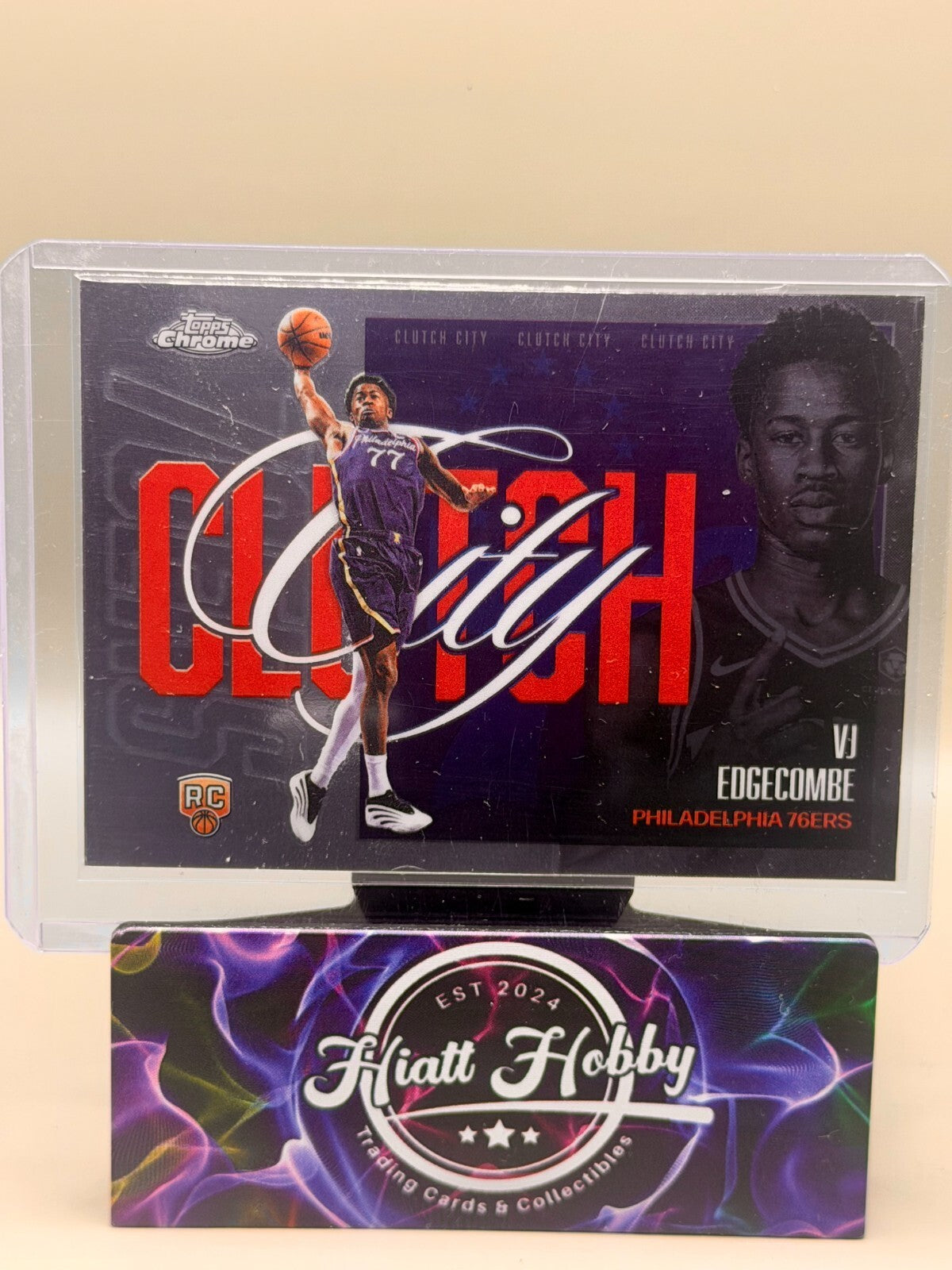 2025-26 Topps Chrome Update - #YQ-3 - VJ Edgecombe - Clutch City (RC)