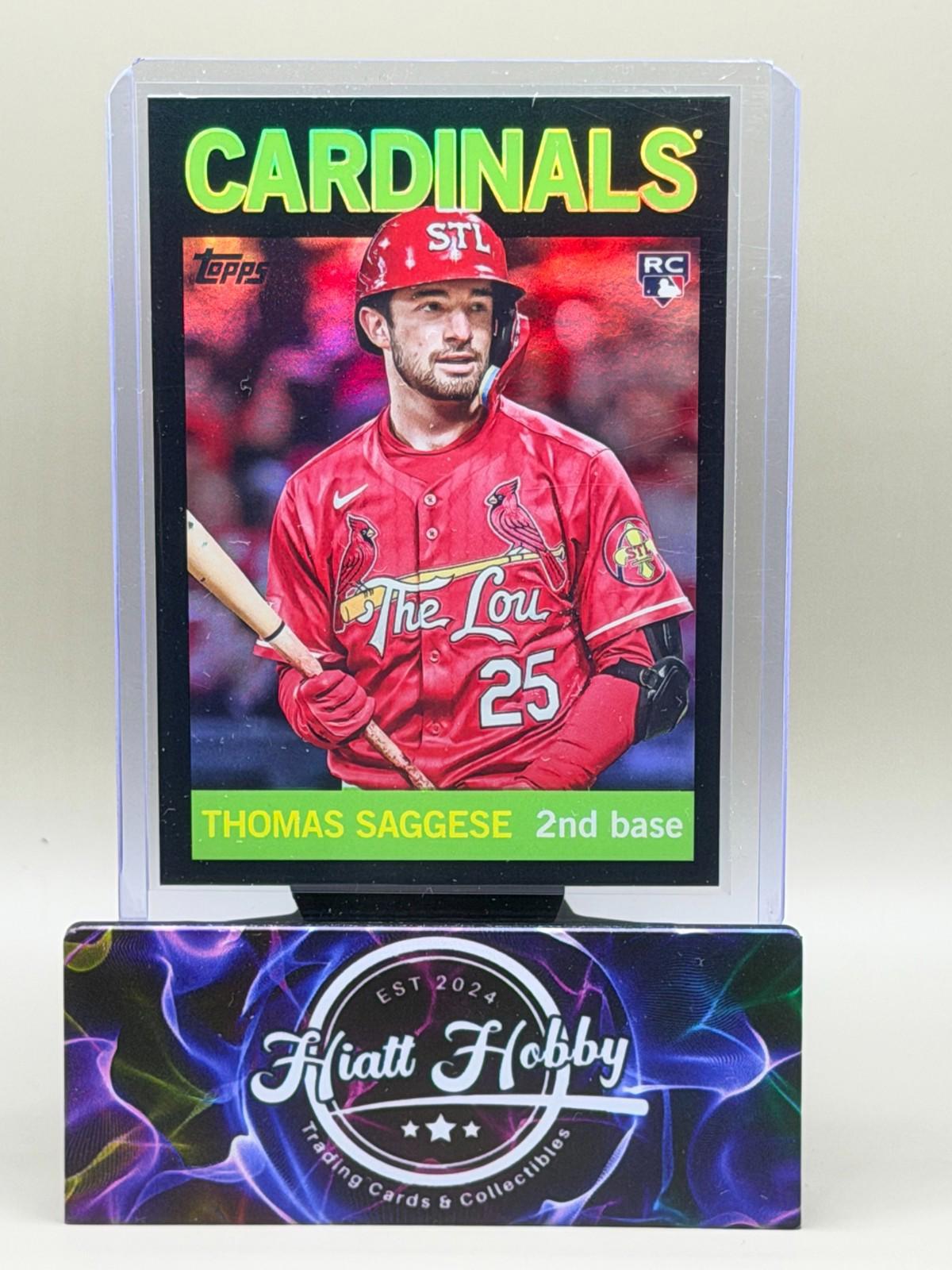 2025 Topps Archives - Thomas Saggese #61 - Black Foilboard
