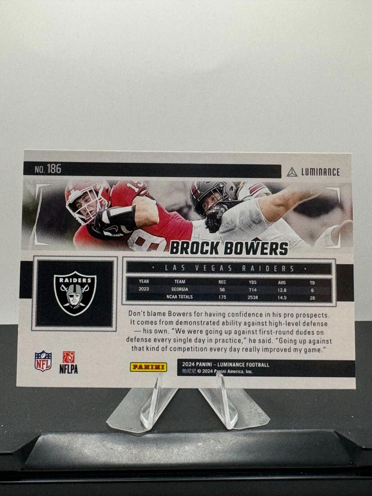 2024 Panini Luminance - Brock Bowers #109 - Horizontal SP (RC)