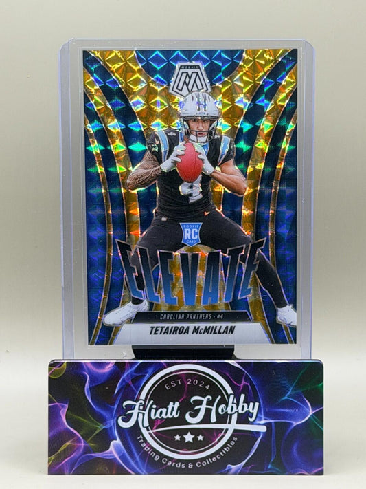 2025 Panini Mosaic - #6 Tetairoa McMillan - Elevate - Reactive Yellow /89 (RC)