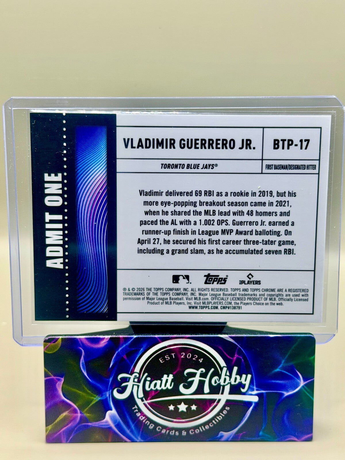 2026 Topps Chrome - #BTP-17 Vladimir Guerrero Jr - Big Ticket Players
