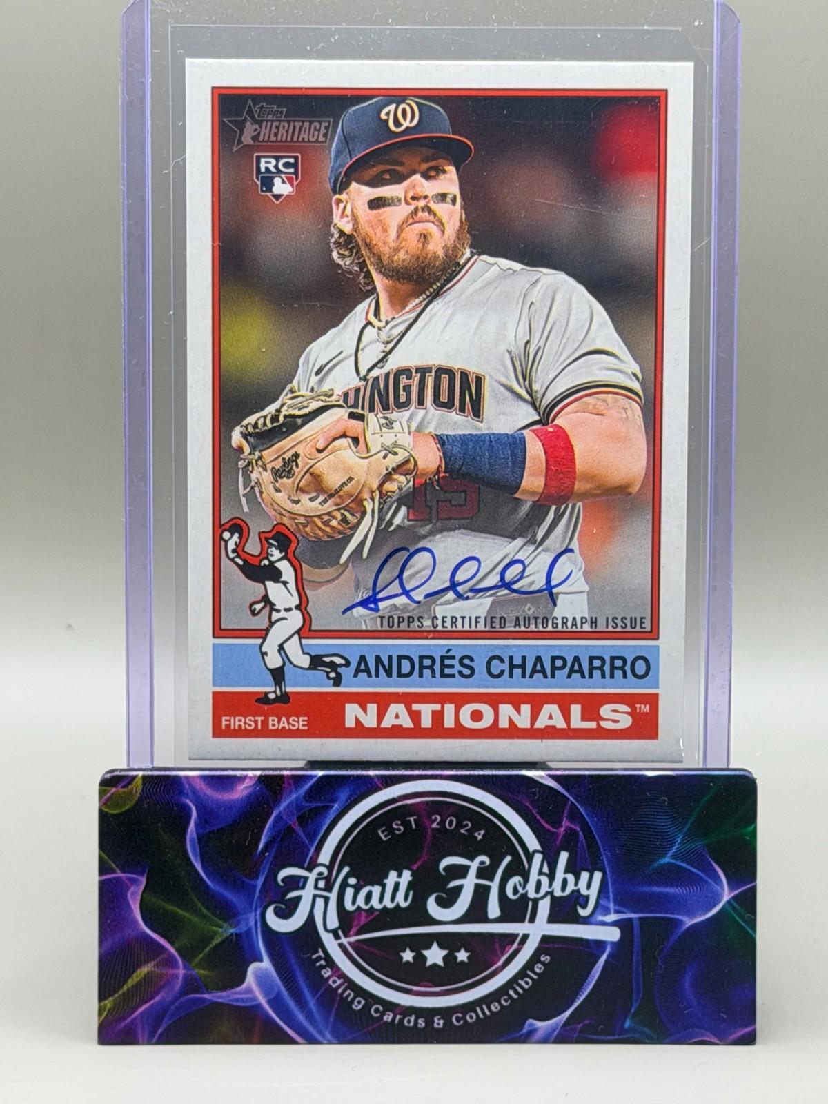 2025 Topps Heritage High Number - Andres Chaparro #ROA-CHA - Real One Auto (RC)