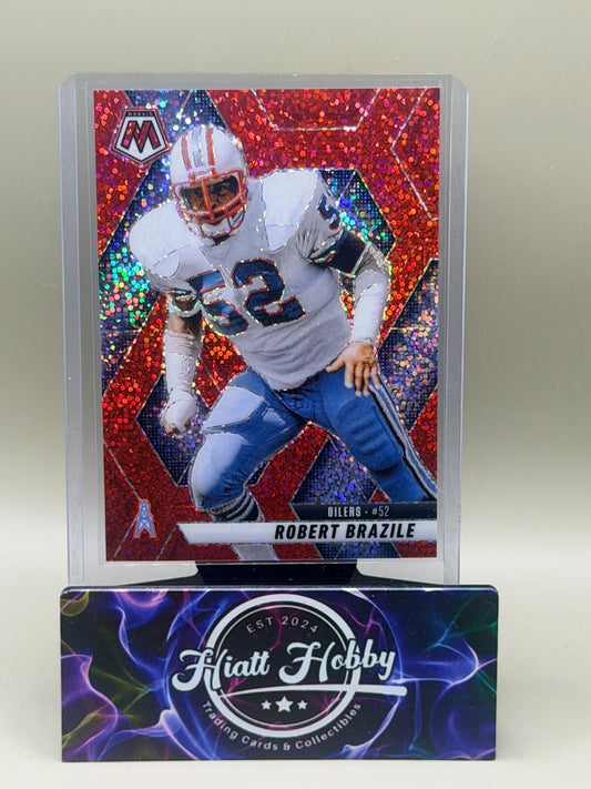 2025 Panini Mosaic Football Sparkle Pack - #132 Robert Brazile - Red Sparkle