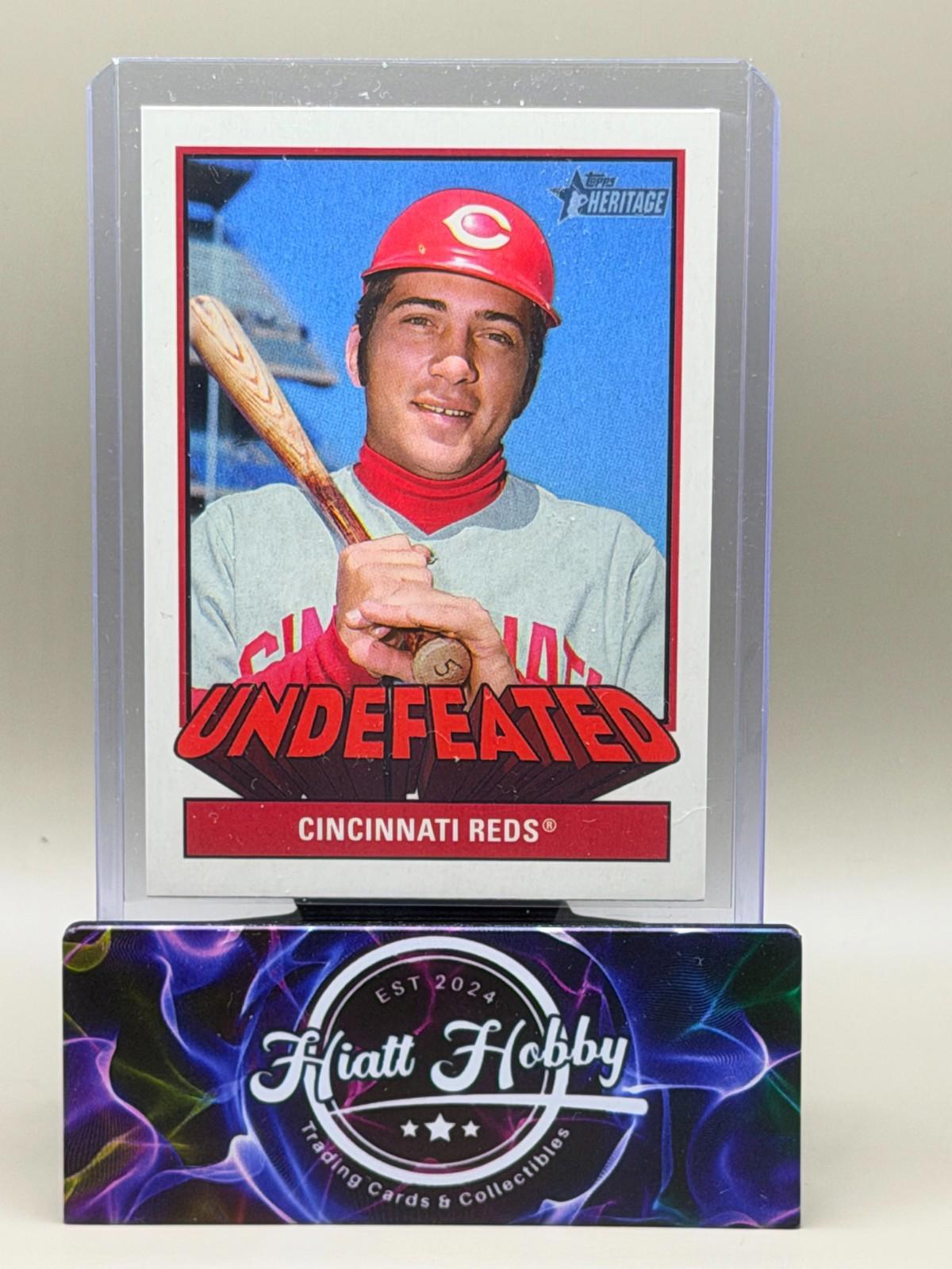 2025 Topps Heritage High Number - Undefeated Johnny Bench #U-1