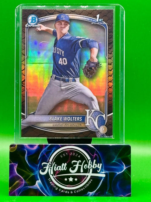 2025 Bowman Chrome - Blake Wolters #BCP-76 - Reptillian Refractor