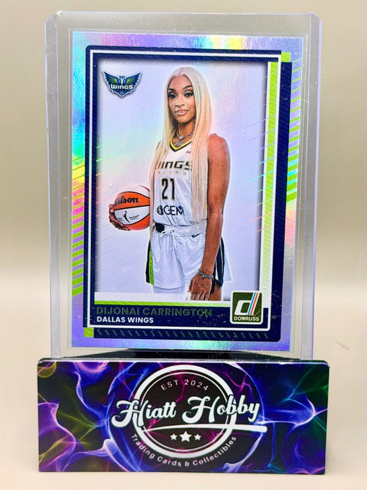 2025 Panini Donruss WNBA - #27 DiJonai Carrington - Holo