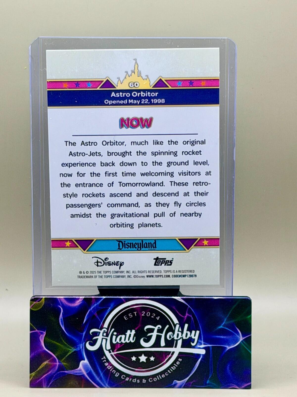 2025 Topps Disneyland 70th - #60 Astro Orbiter - Then & Now - Rainbow Foil