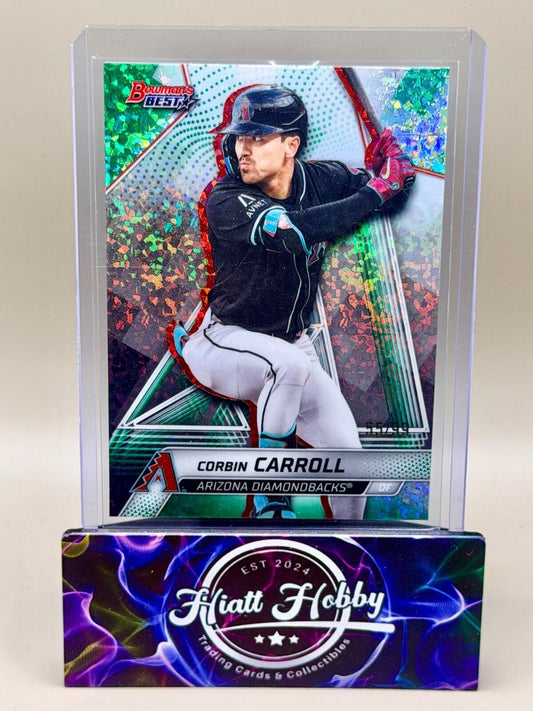 2025 Bowman's Best - #8 Corbin Carroll - Green Mini Diamond /99