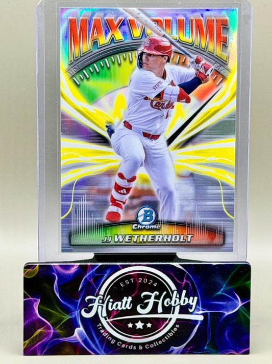 2025 Bowman Chrome - JJ Wetherholt #MV-6 - Max Volume (RC)