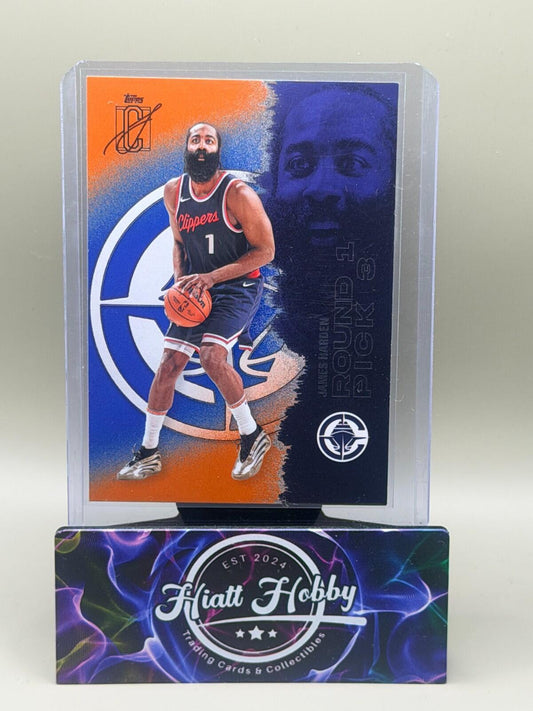 2025-26 Topps Signature Series Basketball - #62 James Harden - Orange and Blue