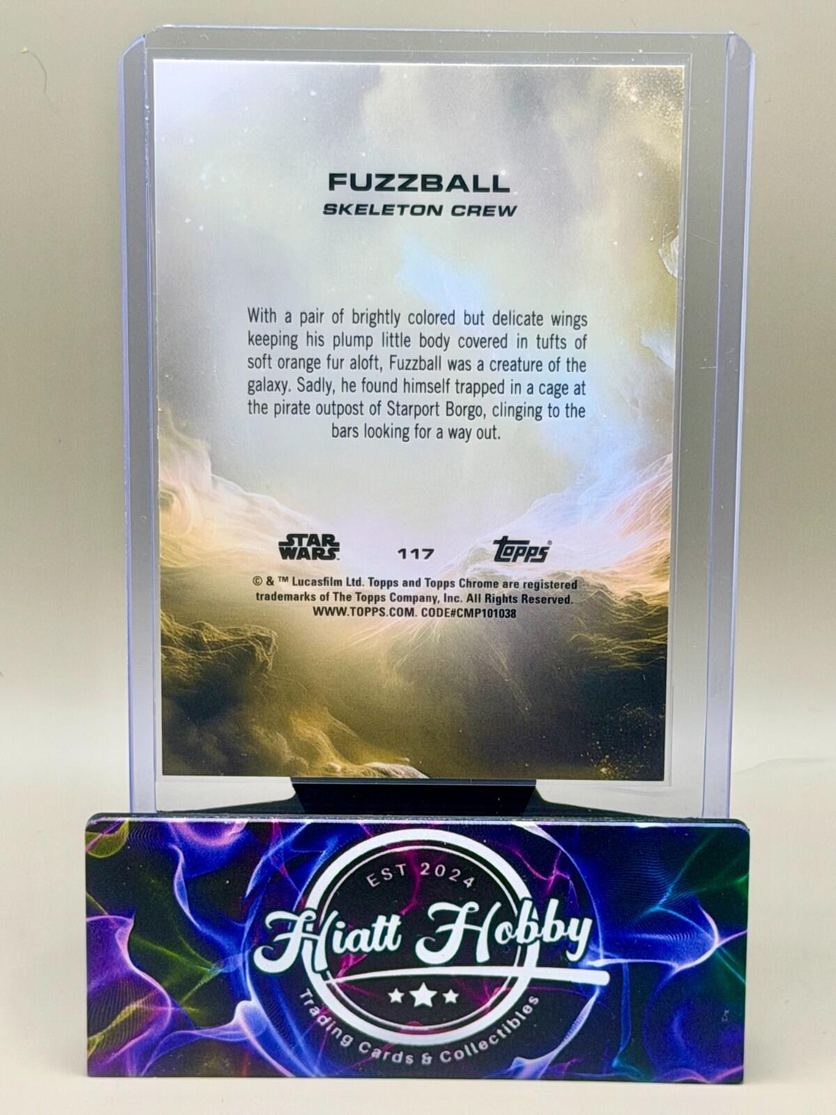 2025 Topps Chrome Star Wars - #117 Fuzzball - Raywave Refractor