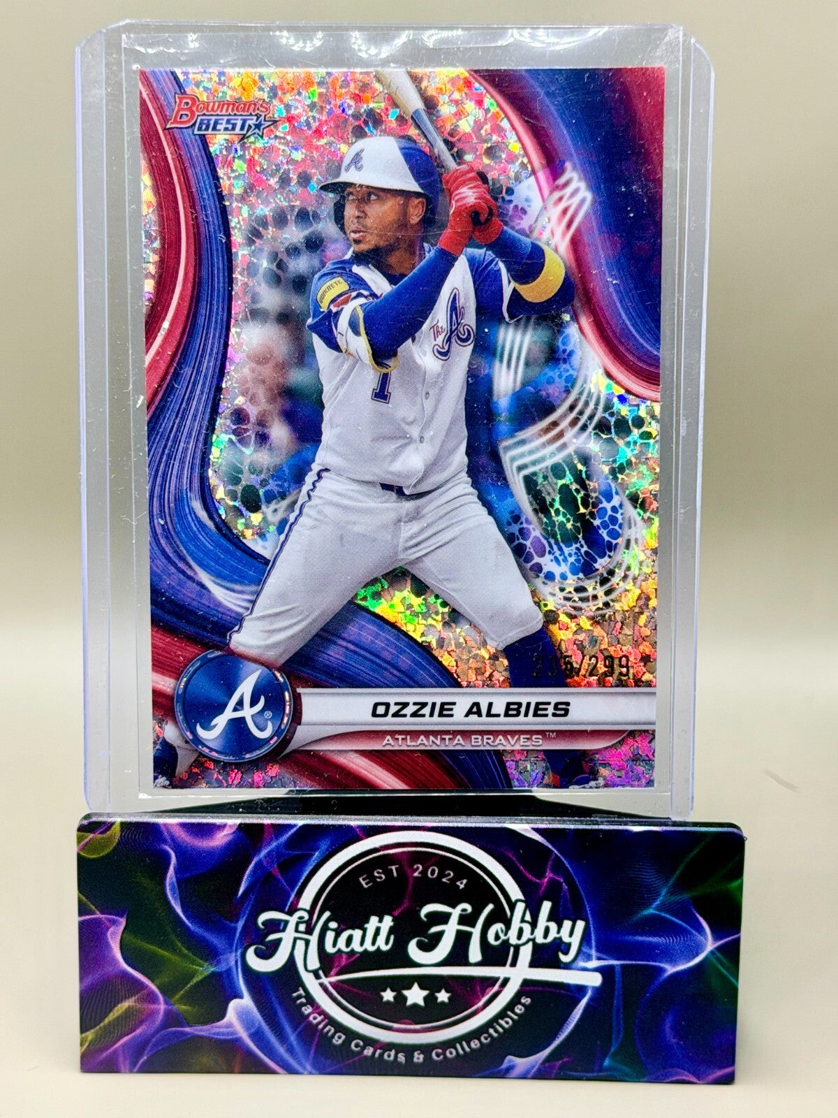 2024 Bowman's Best - #7 Ozzie Albies - Mini-Diamond /299 (RC)