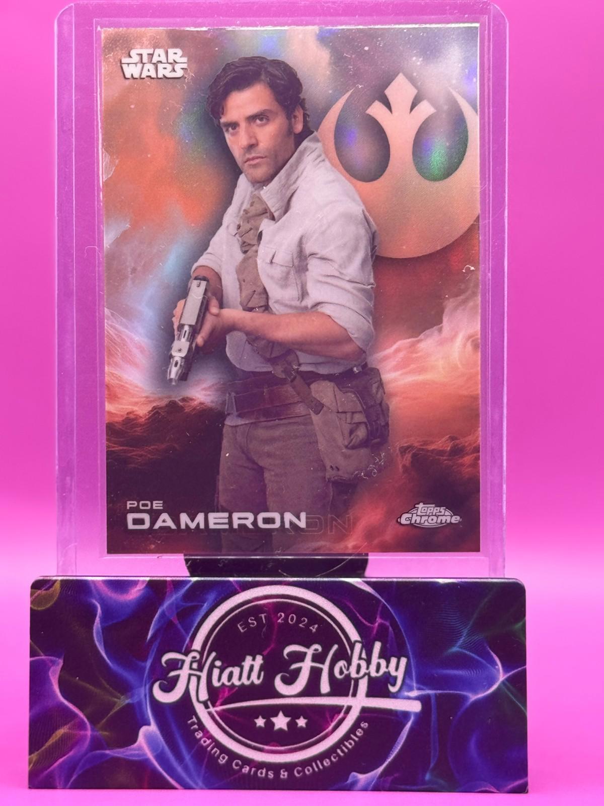 2025 Topps Chrome Star Wars - Poe Dameron #145 - Refractor
