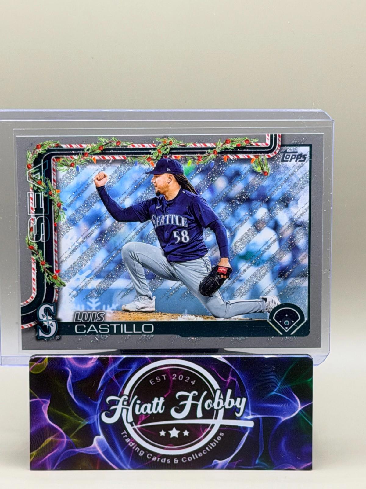 2025 Topps Holliday - Luis Castillo #H152 - Silver Glitter