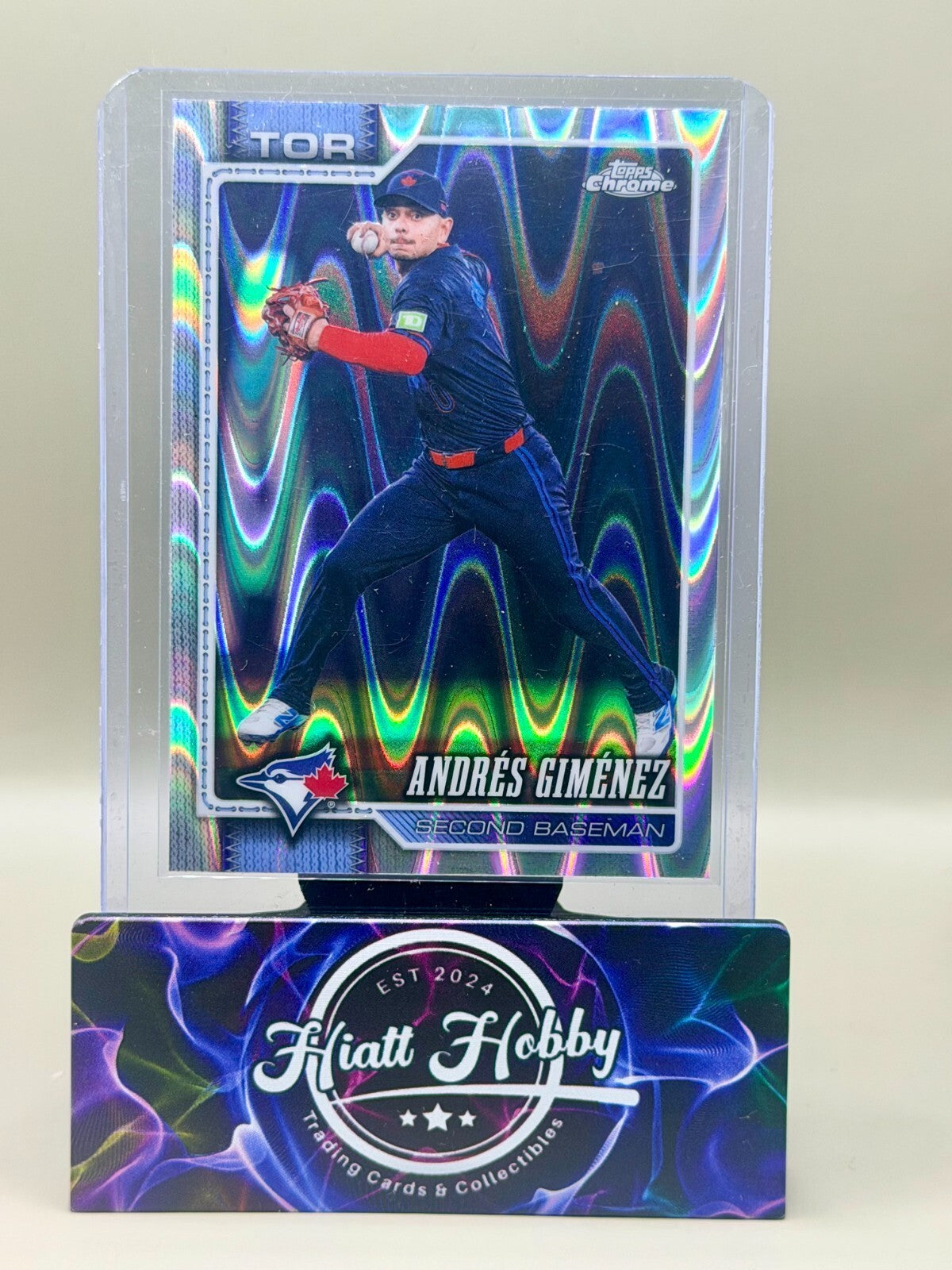 2026 Topps Chrome - #286 Andres Gimenez - Raywave Refractor