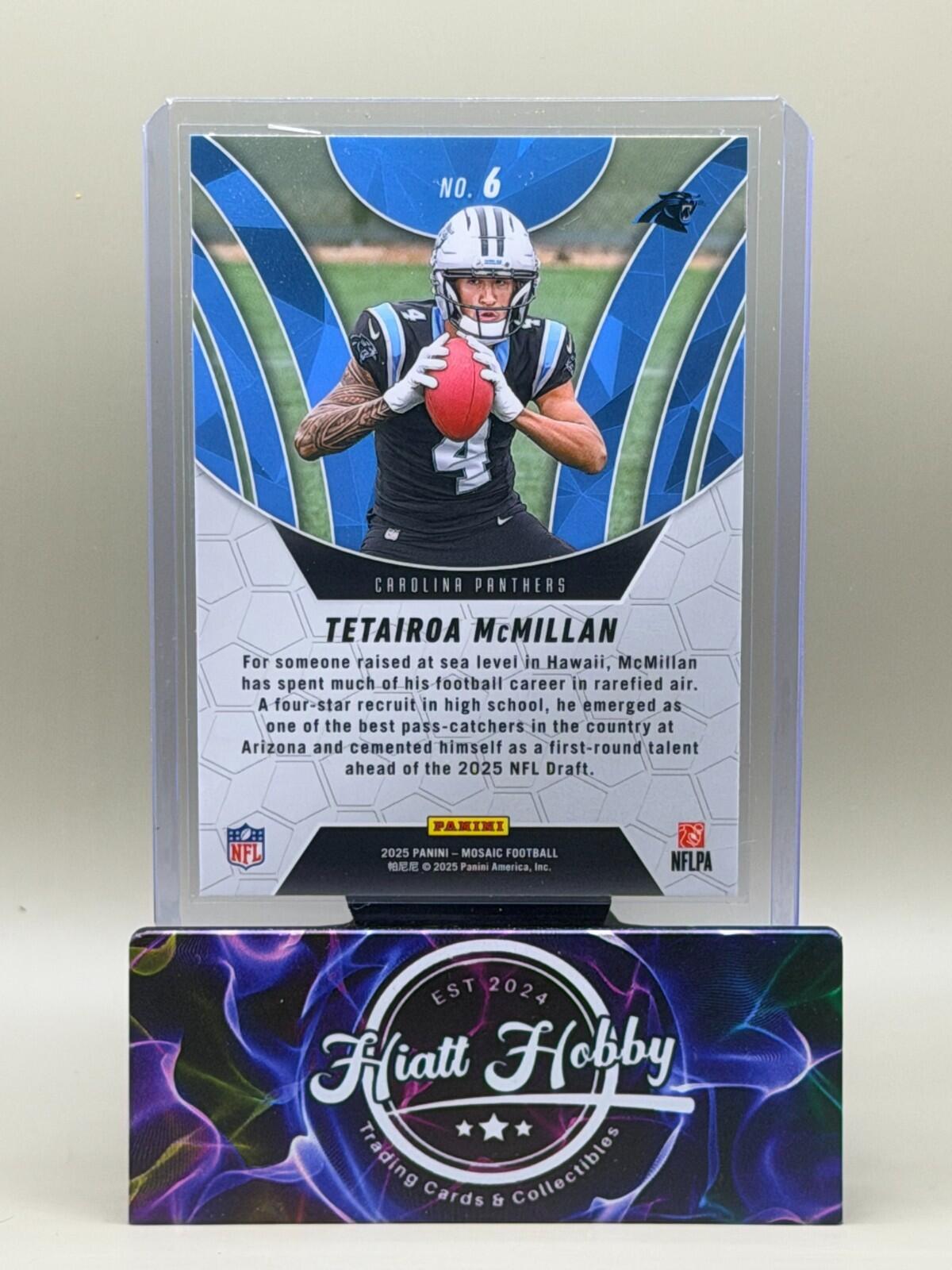 2025 Panini Mosaic Football - #6 Tetairoa McMillan - Elevate (RC)
