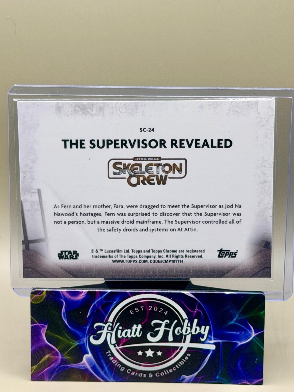 2025 Topps Chrome Star Wars - #SC-24 Supervisor Revealed - Skeleton Crew
