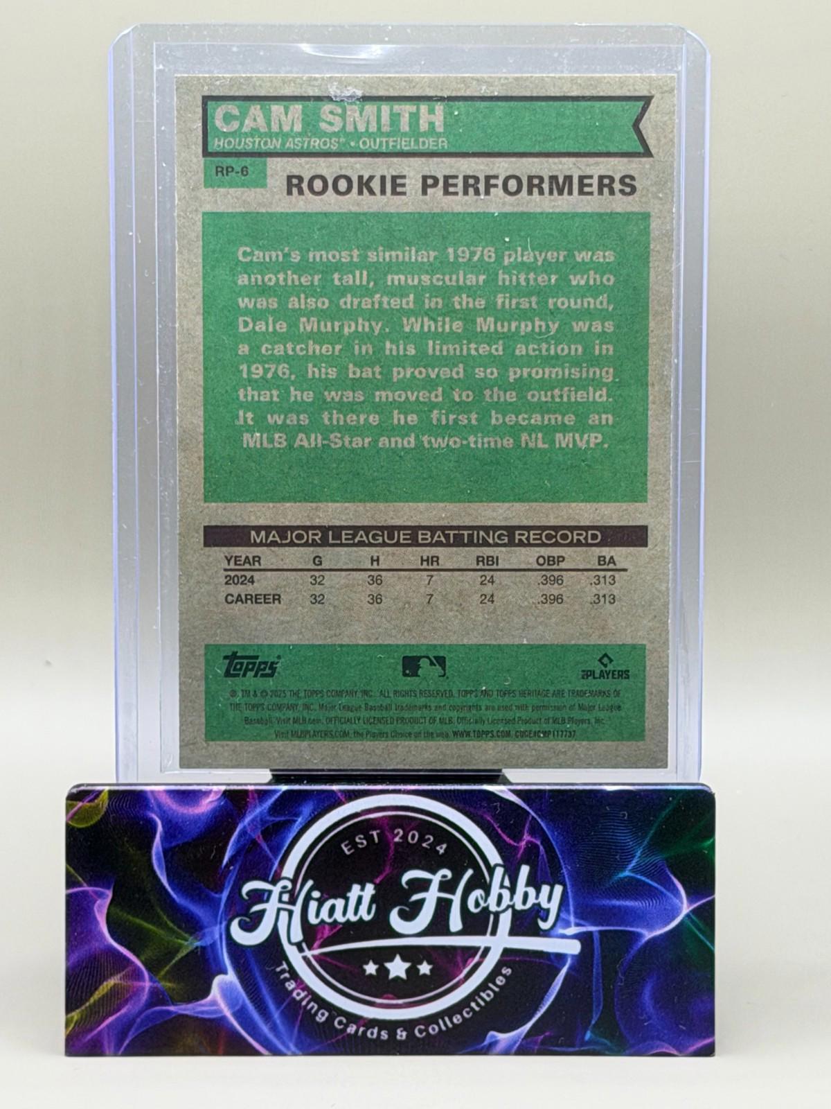 2025 Topps Heritage High Number - Cam Smith #RP-6 Rookie Performers - Holo (RC)