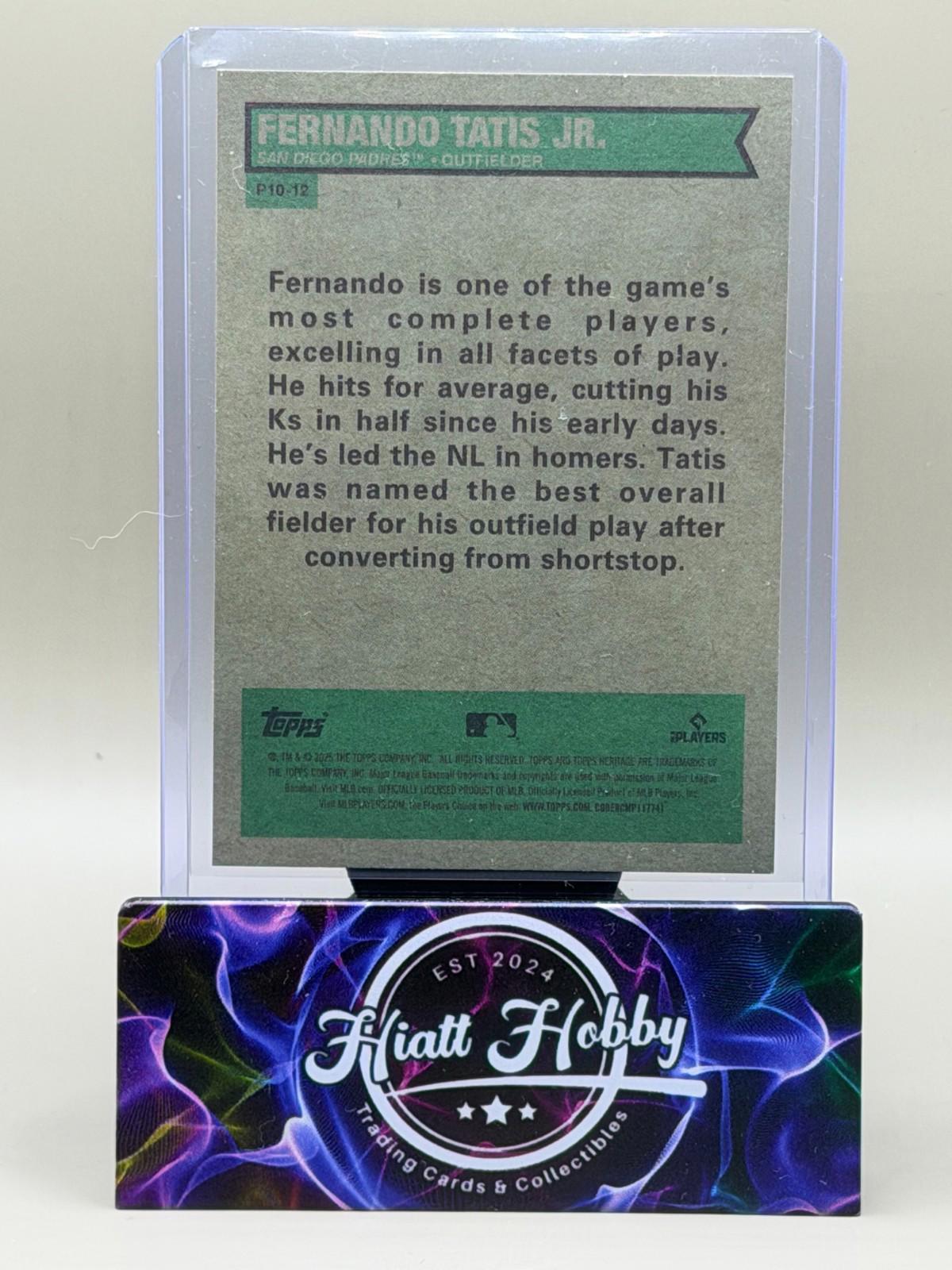 2025 Topps Heritage High Number - Fernando Tatis Jr #P10-12 - Perfect 10