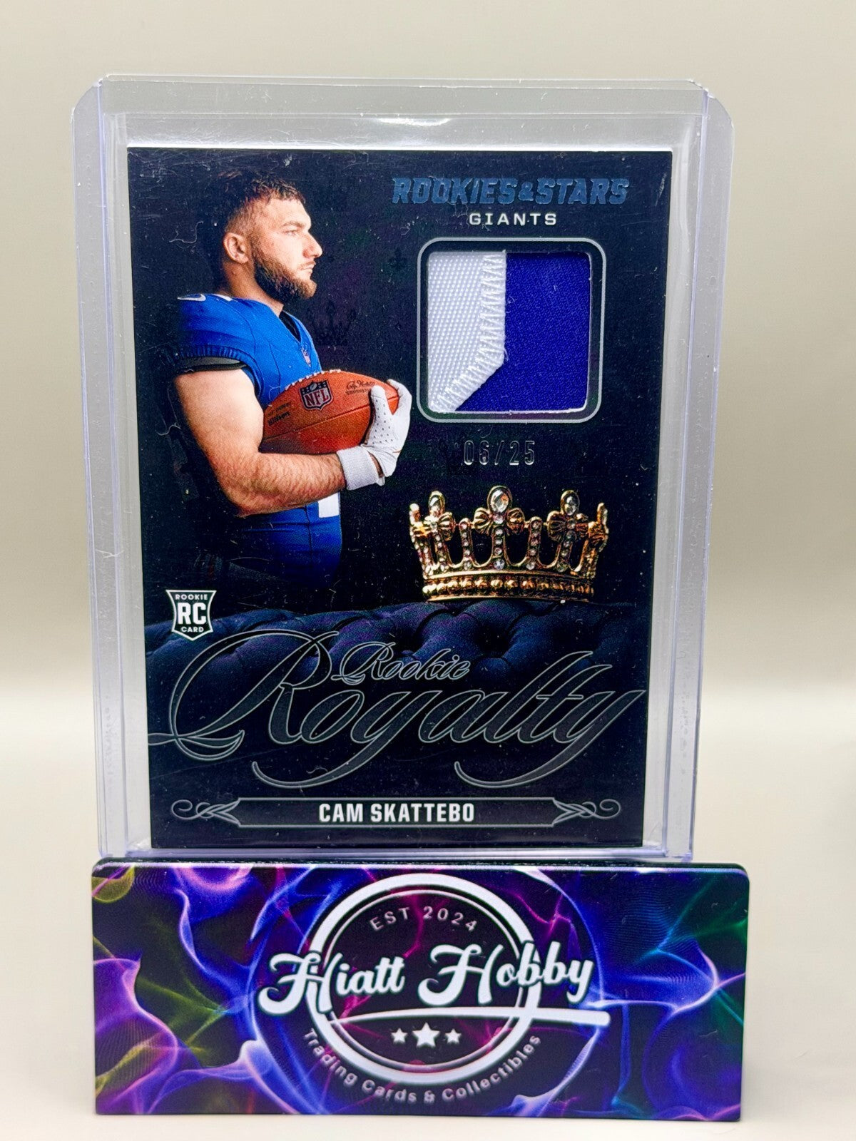 2025 Panini Rookies & Stars #RR-CSO Cam Skattebo - Rookie Royalty Prime /25 (RC)