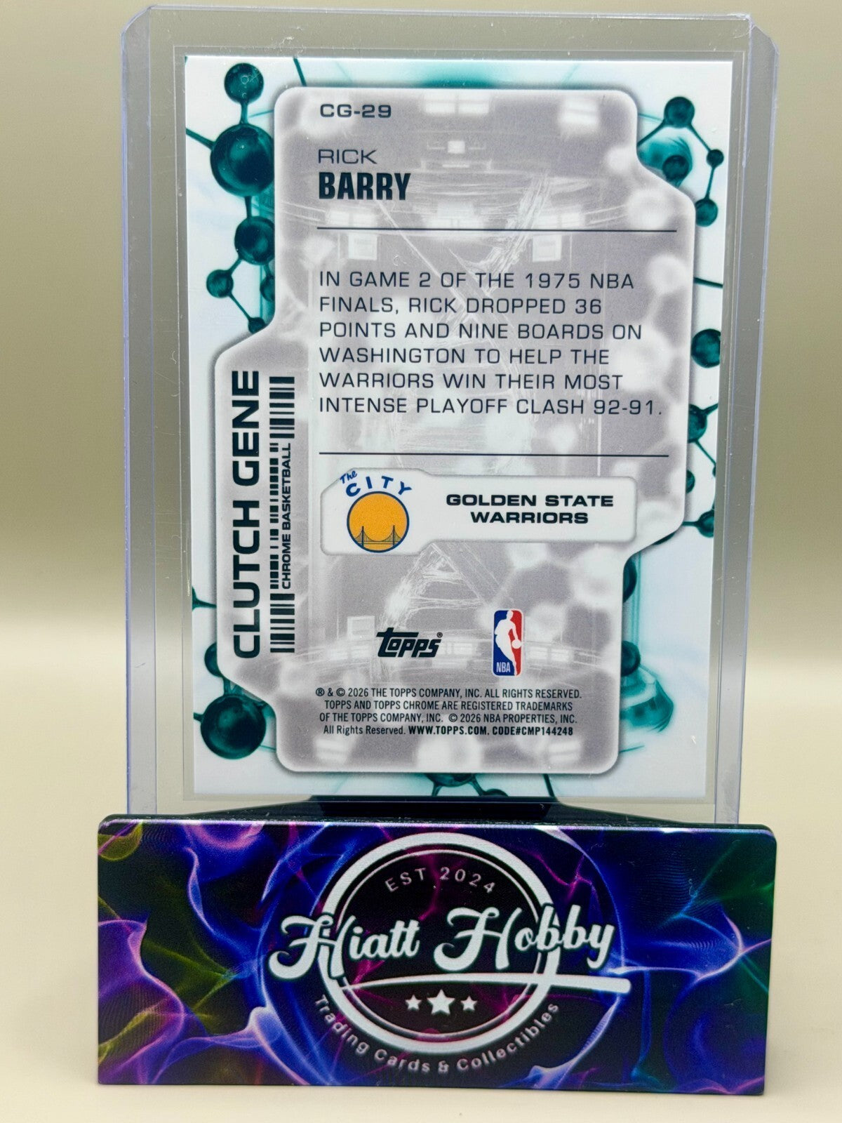 2025-26 Topps Chrome Update - #CG-29 Rick Barry - Clutch Gene