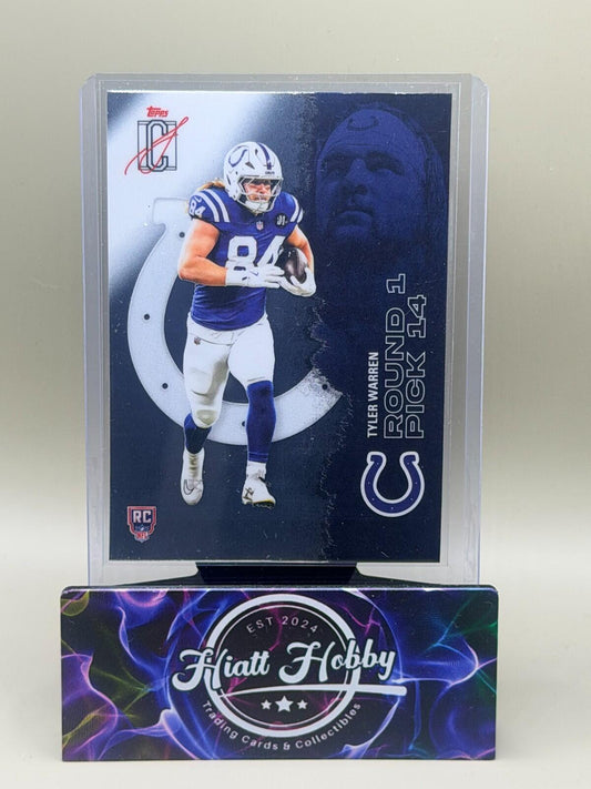 2025 Topps Signature Series Football - #110 Tyler Warren - Chrome (RC)