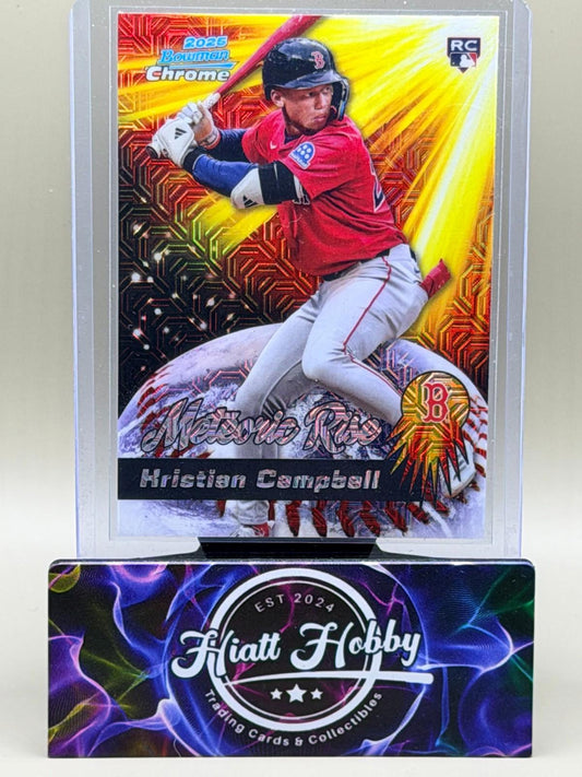 2025 Bowman Chrome - Kristian Campbell #MR-16 - Meteoric Rise - Mojo Refractor (