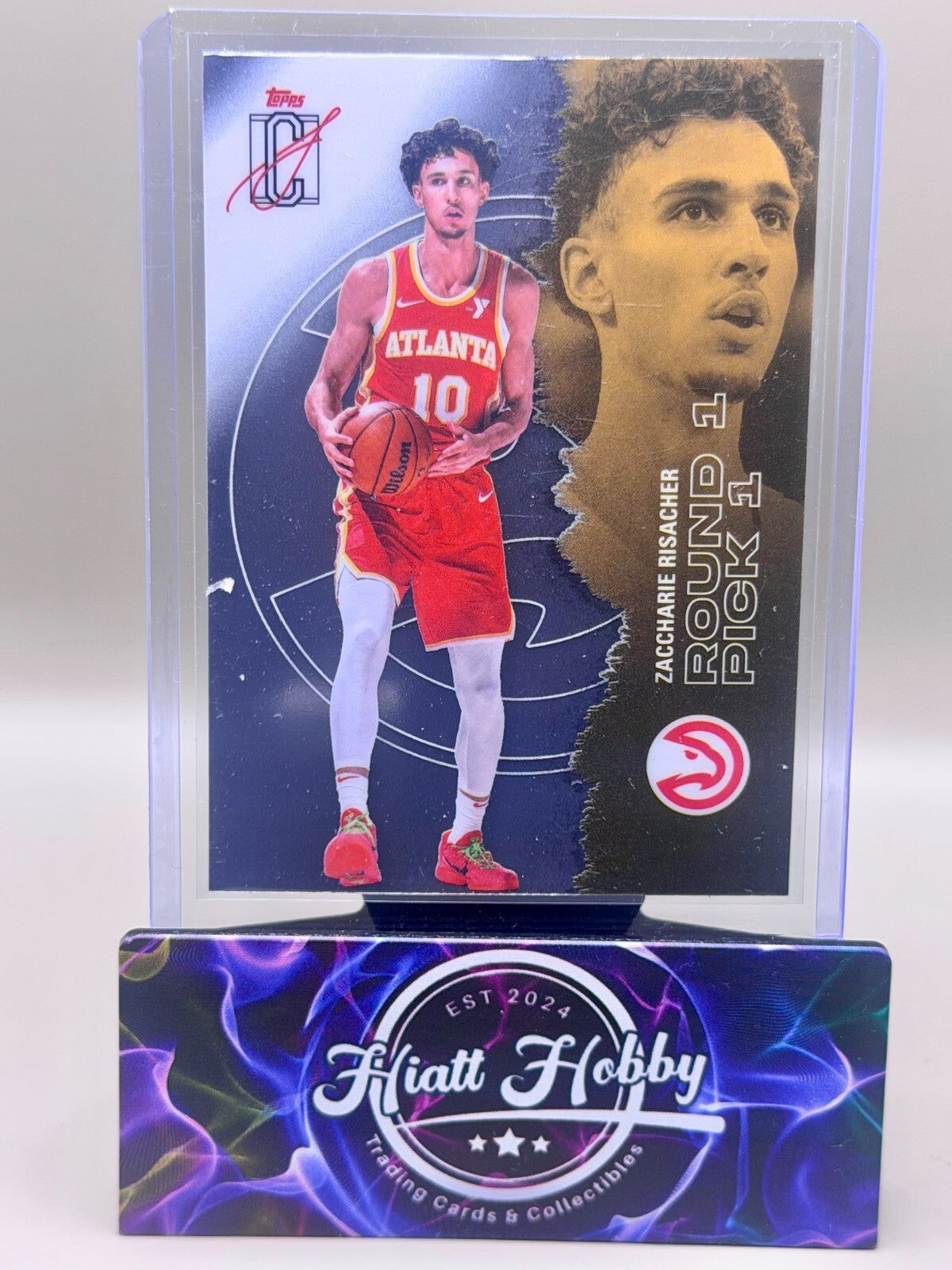 2025-26 Topps Signature Class Basketball - #61 Zaccharie Risacher - Chrome
