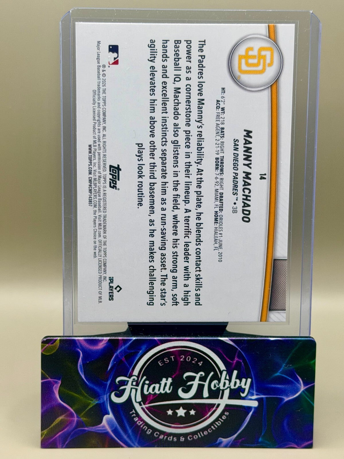 2026 Topps Series 2 Flagship Collection - #14 Manny Machado