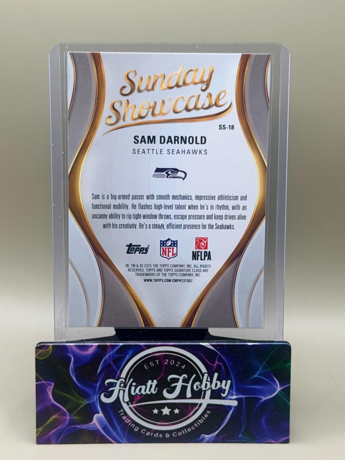 2025 Topps Signature Series Football - #SS-18 Sam Darnold - Sunday Showcase