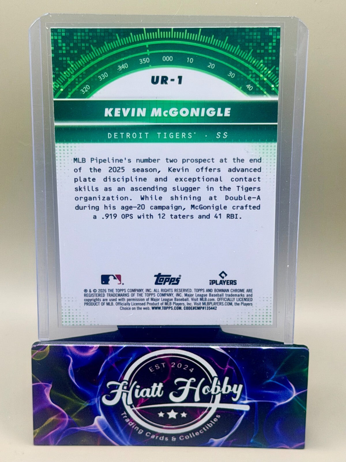2026 Bowman Chrome Baseball - #UR-1 Kevin McGonigle - Under the Radar (RC)