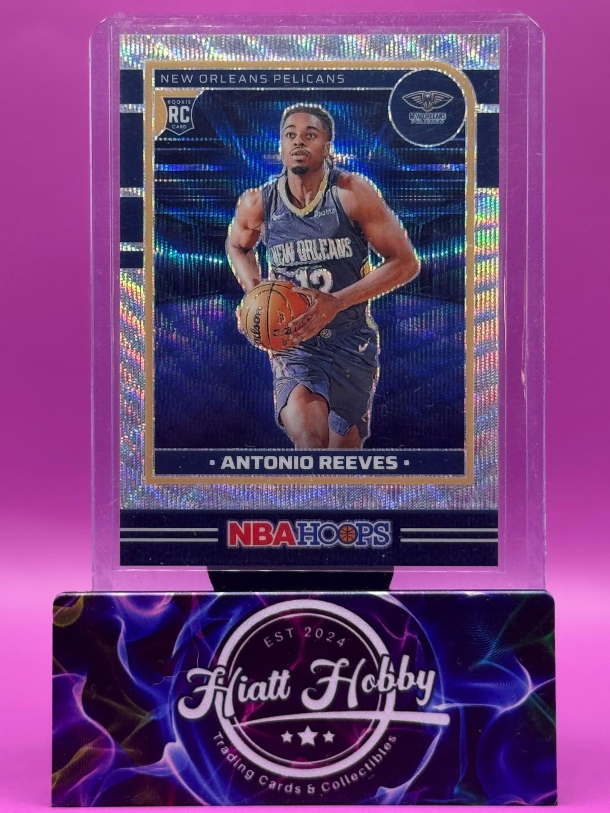 2024-25 Panini Hoops Basketball - Antonio Reeves #277 - Wave Blue Prizm /99 (RC)