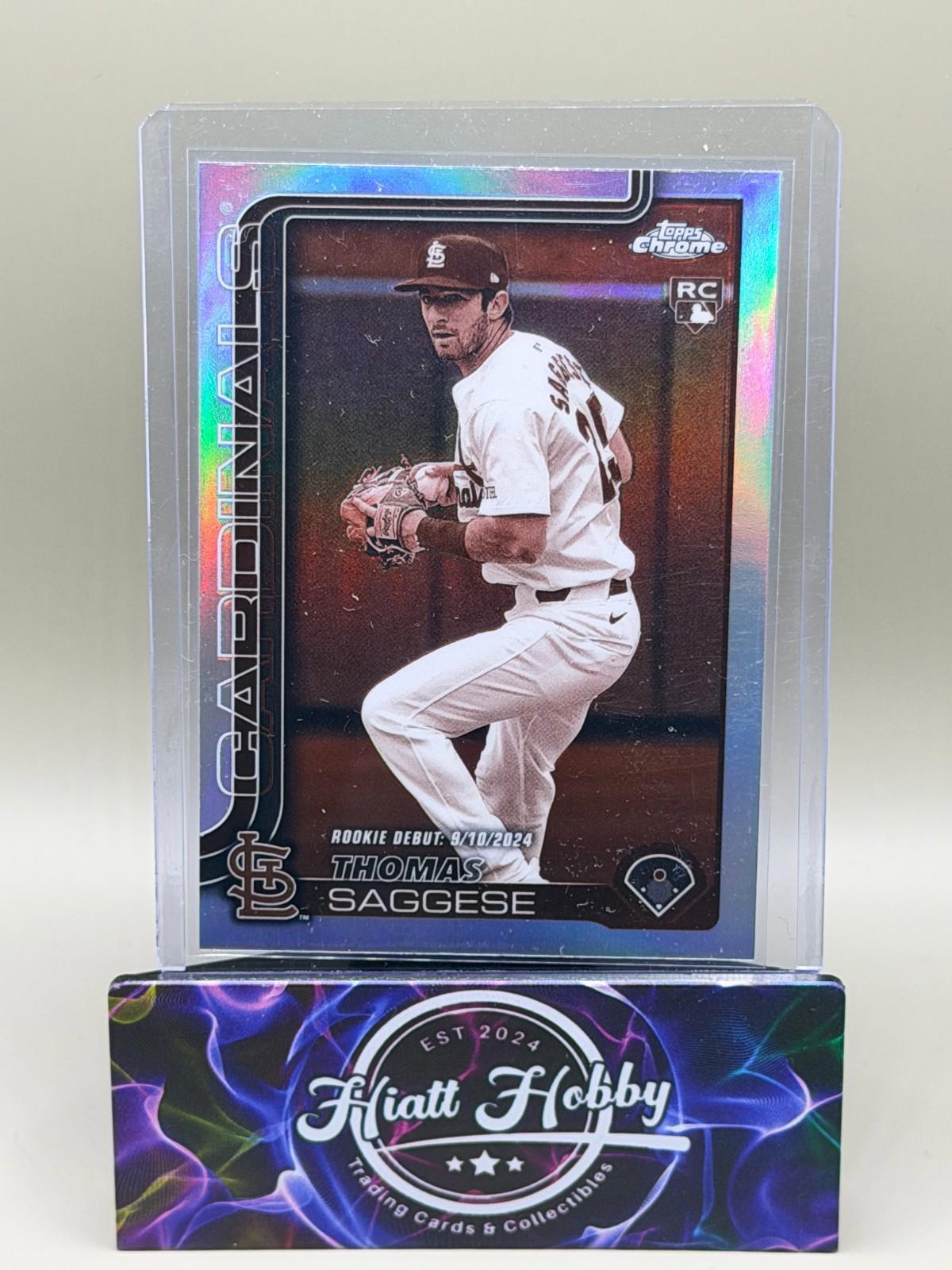 2025 Topps Chrome Update - Thomas Saggese #USC157 - Sepia Refractor (RC)
