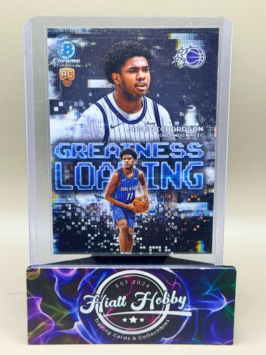 2025-26 Bowman Chrome Basketball #GL-25 Jase Richardson - Greatness Loading (RC)