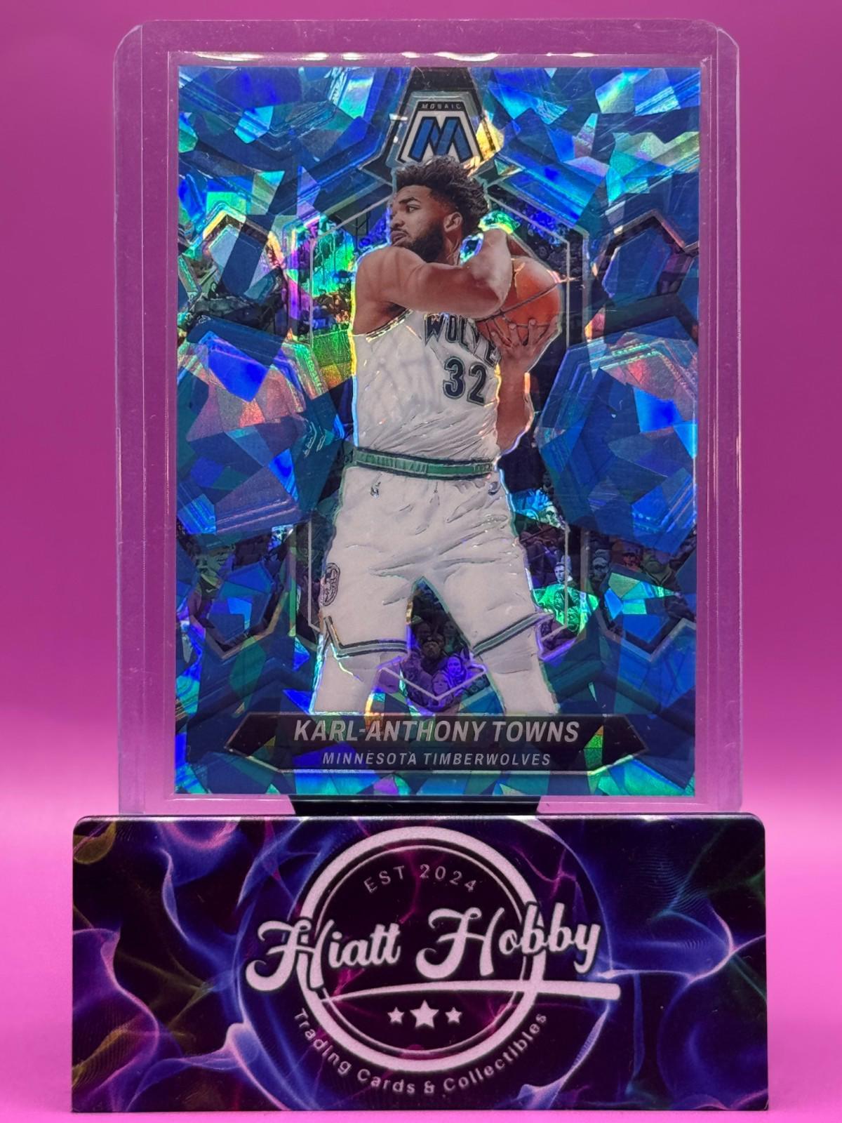 2023 Panini Mosaic Basketball - Karl-Anthony Towns #78 - Blue Cracked Ice /125