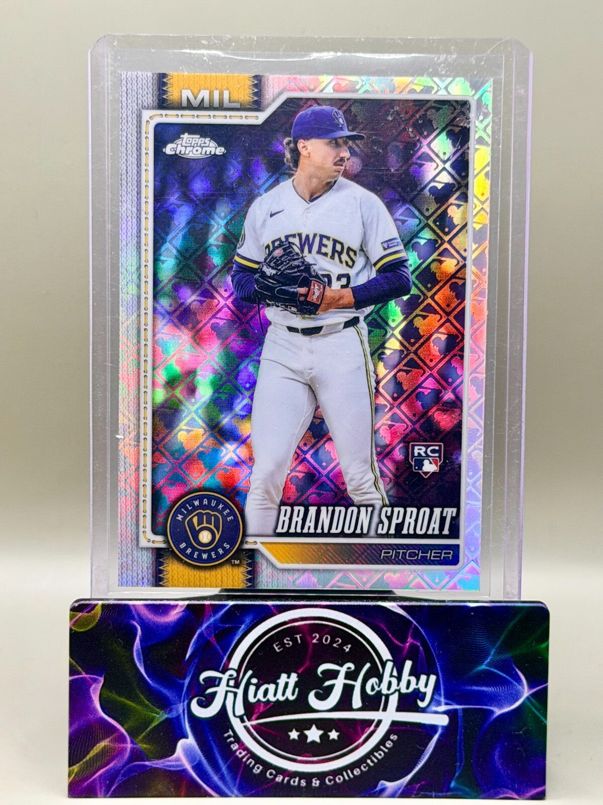 2026 Topps Chrome - #59 Brandon Sproat - Logofractor (RC)