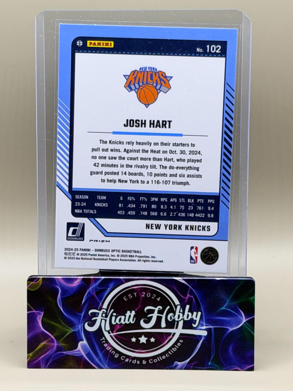 2023-24 Panini Donruss Optic - Josh Hart #115 Holo Prizm