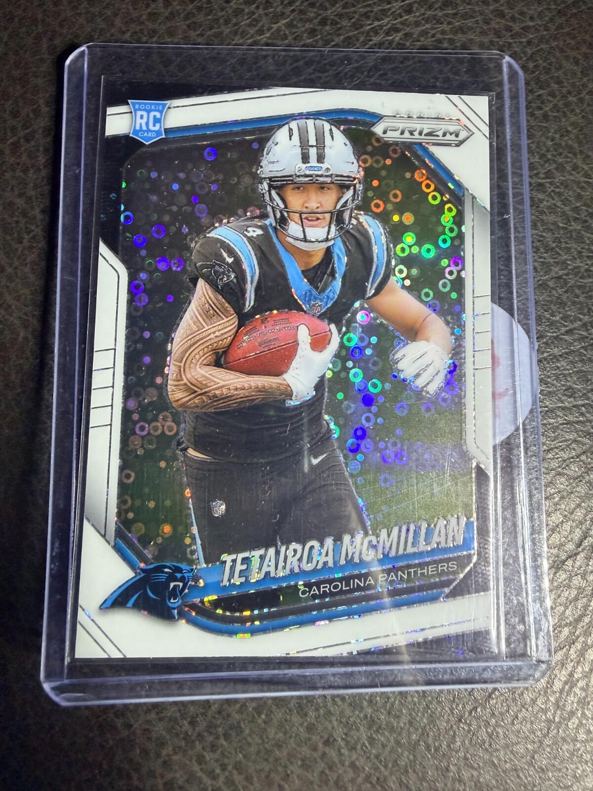 2025 Panini Prizm Football - #311 Tetairoa McMillan - White Disco Prizm (RC)
