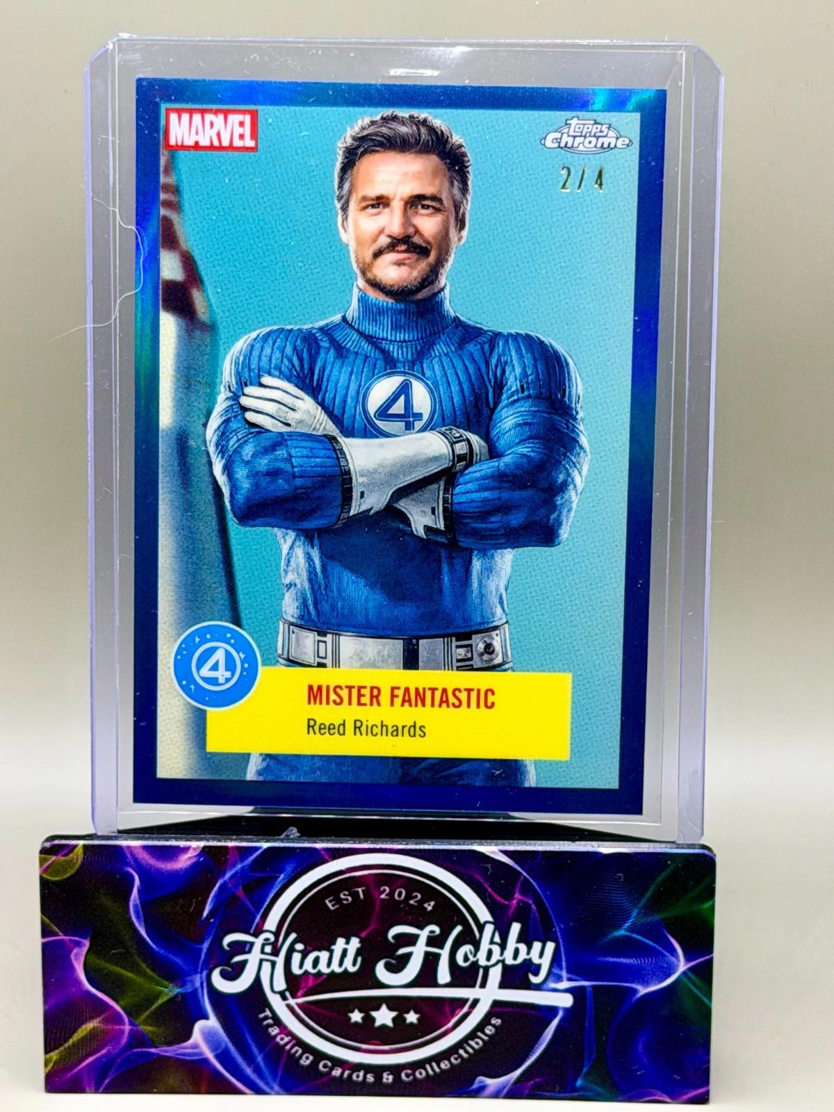 2025 Topps Chrome Marvel Studios Mr Fantastic #FF-1 - First Steps Light Blue /4