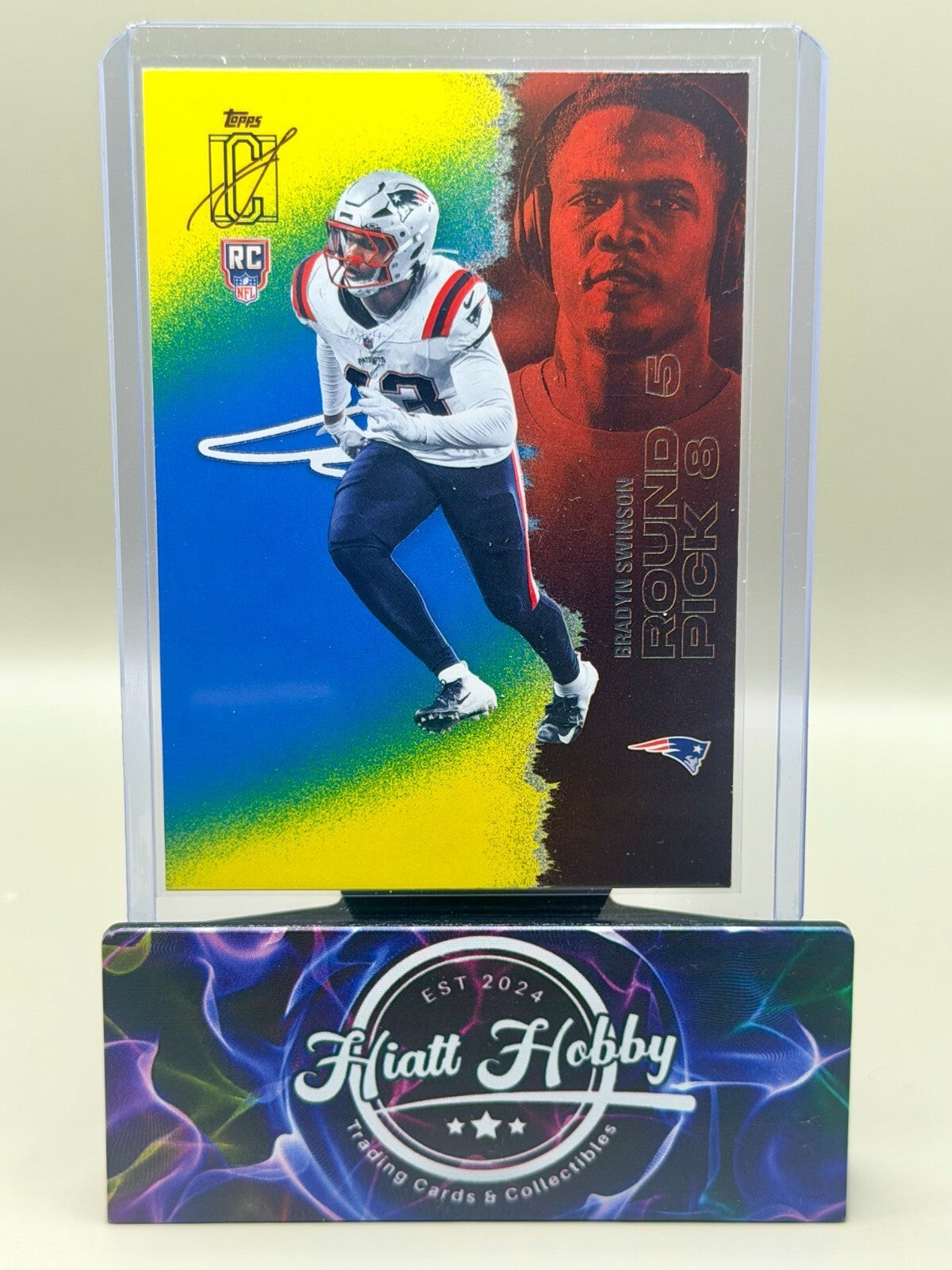 2025 Topps Signature Class Football - #201 Bradyn Swinson - Blue Yellow (RC)