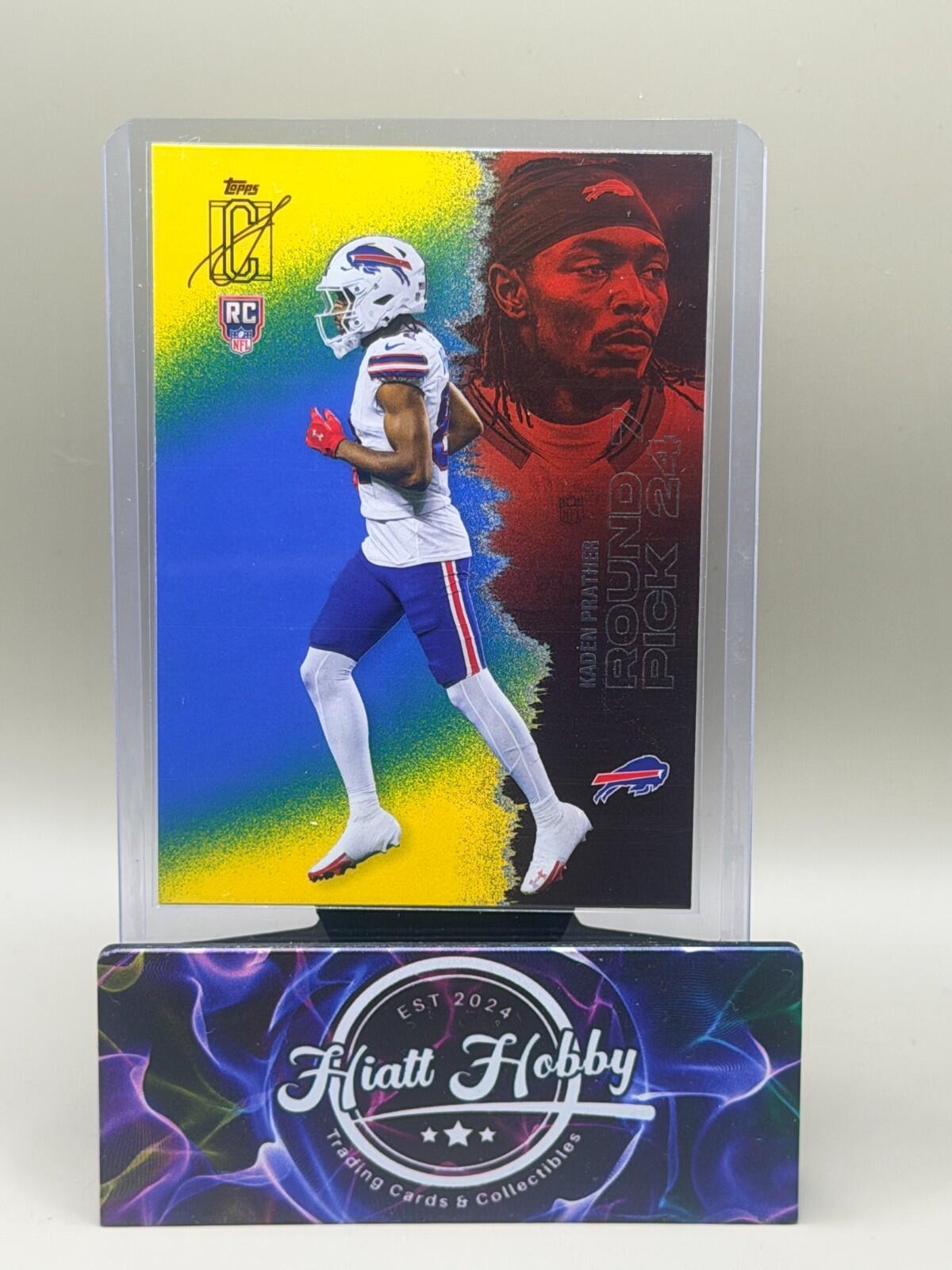 2025 Topps Signature Series Football - #171 Kaden Prather - Blue & Yellow (RC)