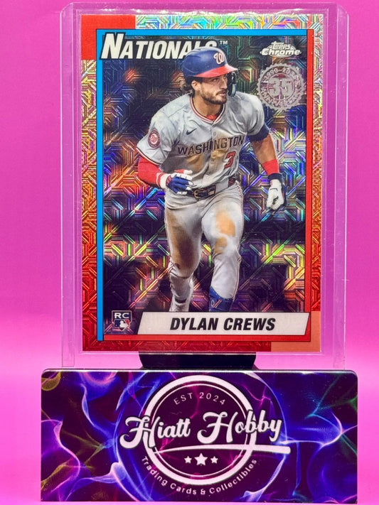 2025 Topps Series 1 - 1990 Topps Chrome Silver Pack Dylan Crews #T90C-44 (RC)