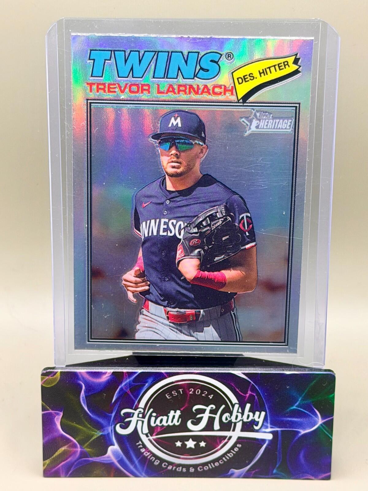 2026 Topps Heritage - #280 Trevor Larnach - Chrome Refractor - SP